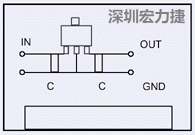 圖3：降壓電路的PCB設(shè)計(jì)示例。