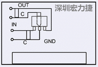 圖3：降壓電路的PCB設(shè)計(jì)示例。