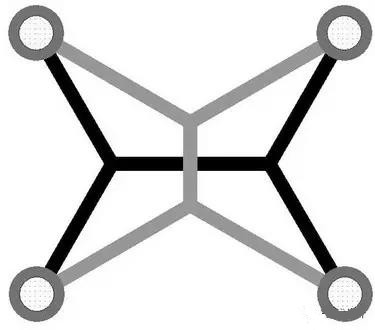 灰色Steiner樹(shù)不是最優(yōu)的，但黑色Steiner樹(shù)是最優(yōu)的。